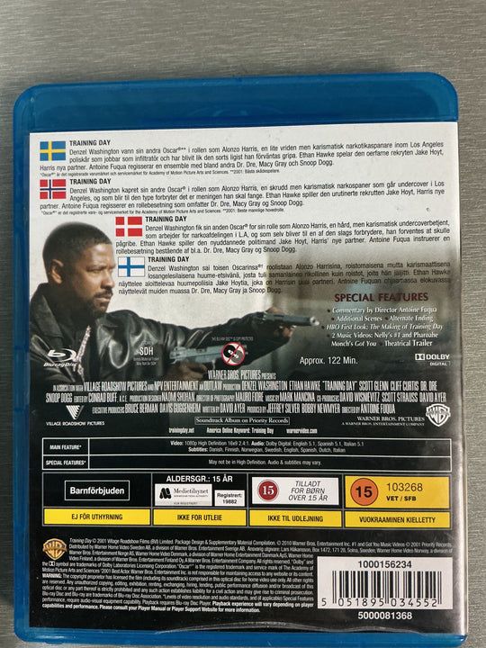 Training Day (2001). Blu-ray.