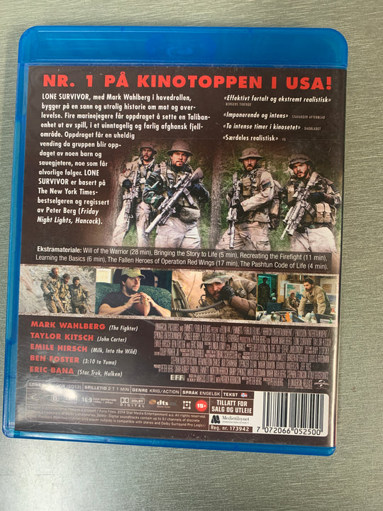 Lone Survivor (2013). Blu-ray.