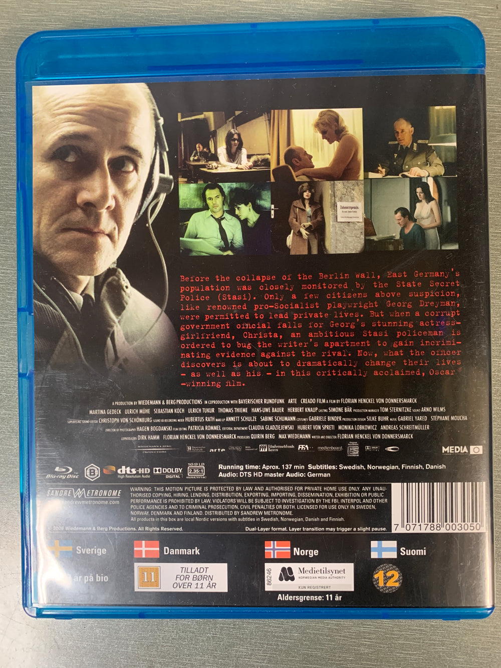 Das Leben der Anderen / The Lives of Others (2006). Blu-ray.