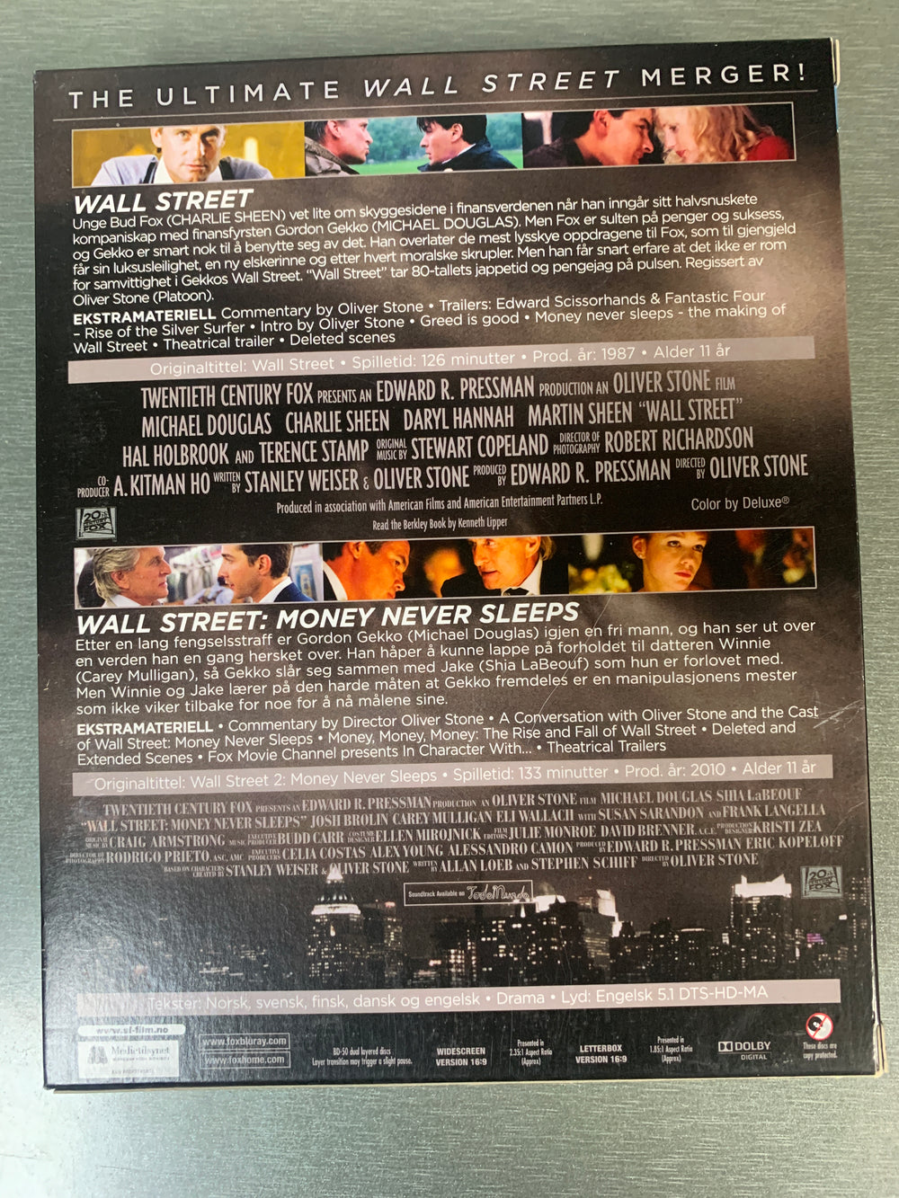 Wall Street Collection (1987–2010). Blu-ray.