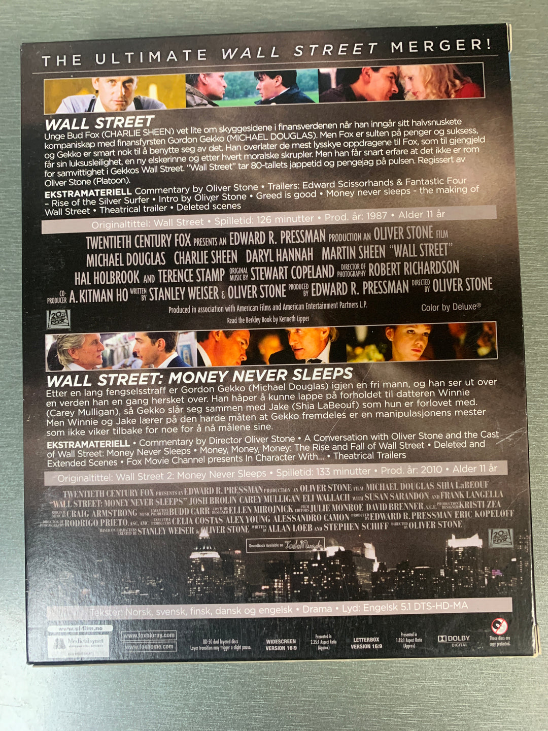 Wall Street Collection (1987–2010). Blu-ray.