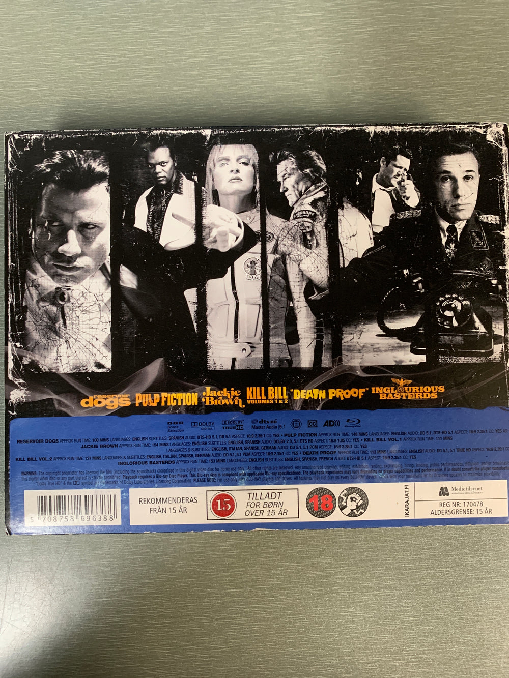 Quentin Tarantino Collection - 7 Discs (2013). Blu-ray.