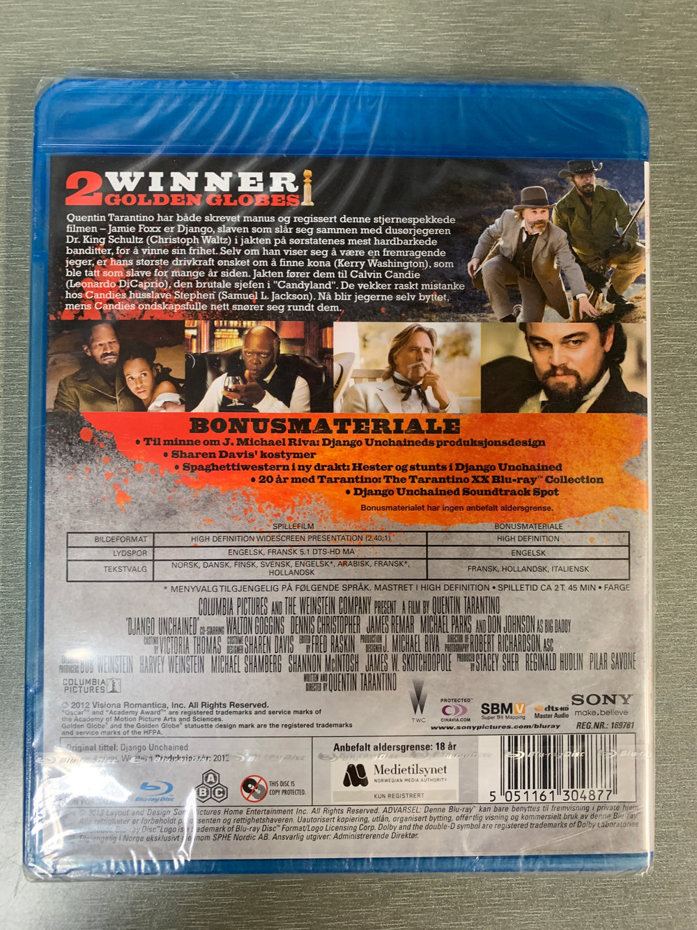 Django Unchained. 2012. Blu-ray. Ny i plast!