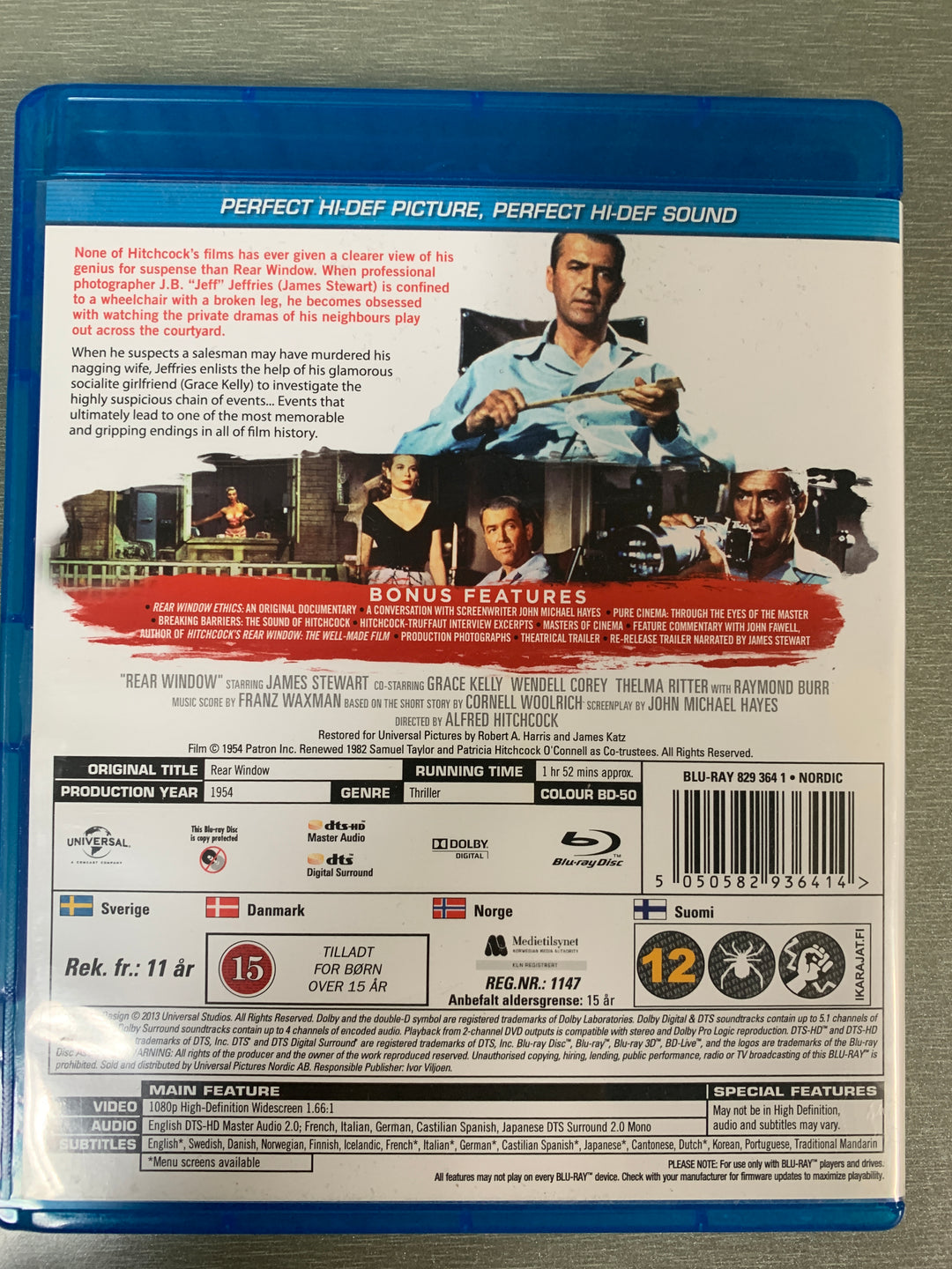 Rear Window. 1954. Blu-ray.