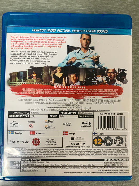 Rear Window. 1954. Blu-ray.