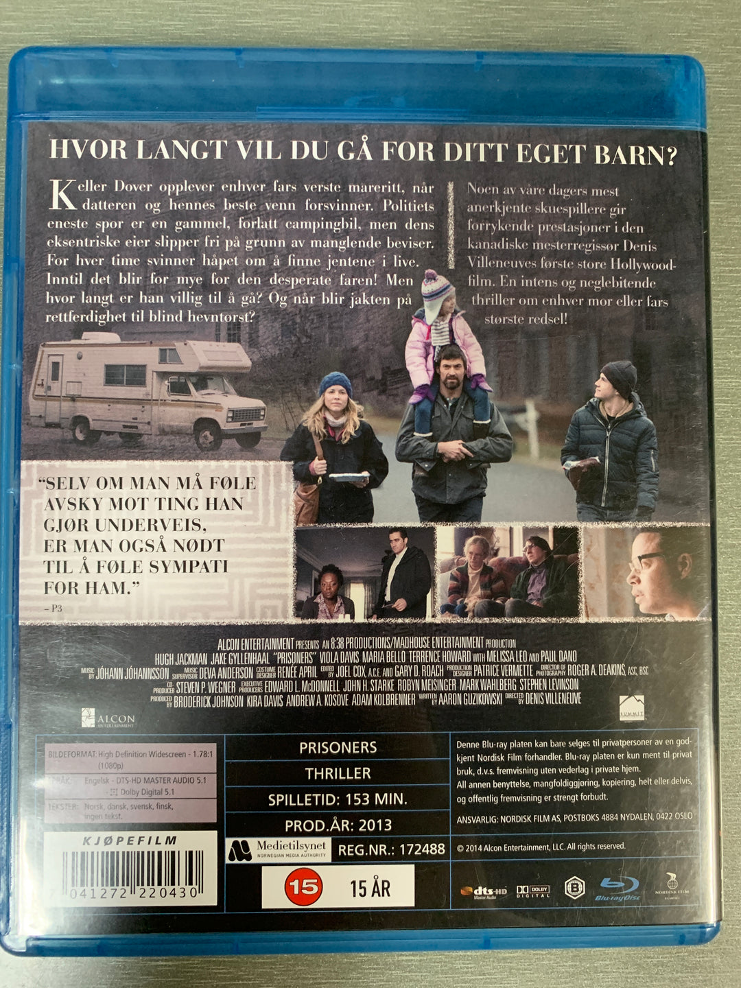 Prisoners. 2013. Blu-ray.