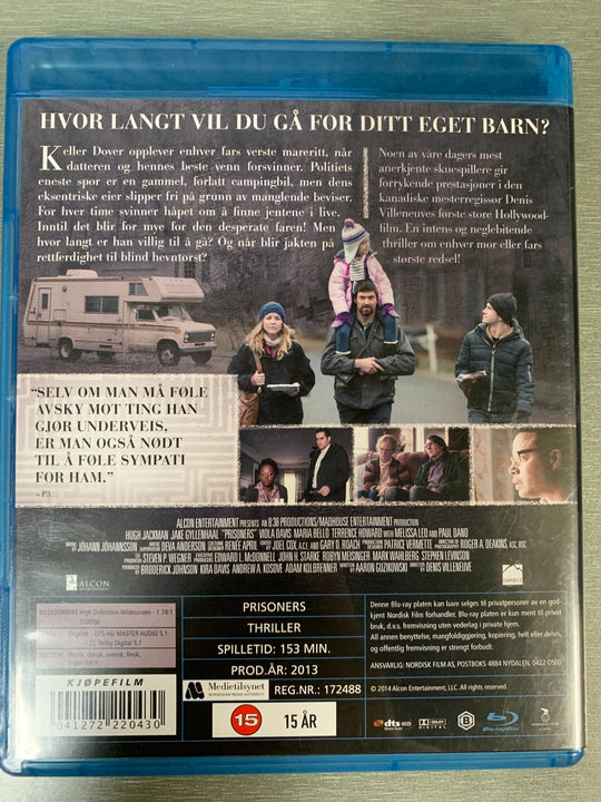 Prisoners. 2013. Blu-ray.