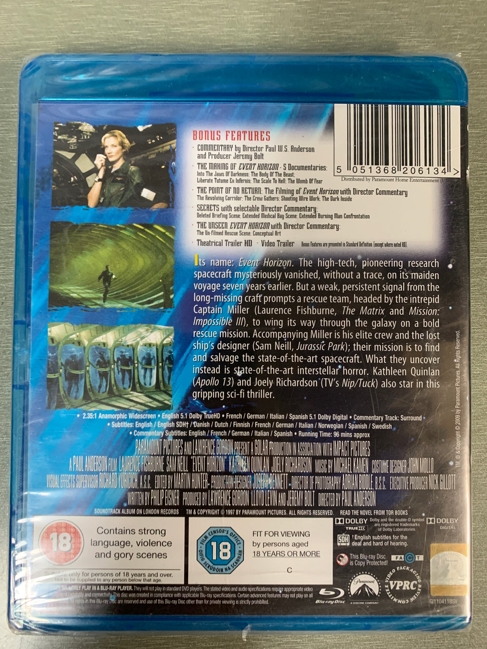 Event Horizon (1997). Blu-ray.
