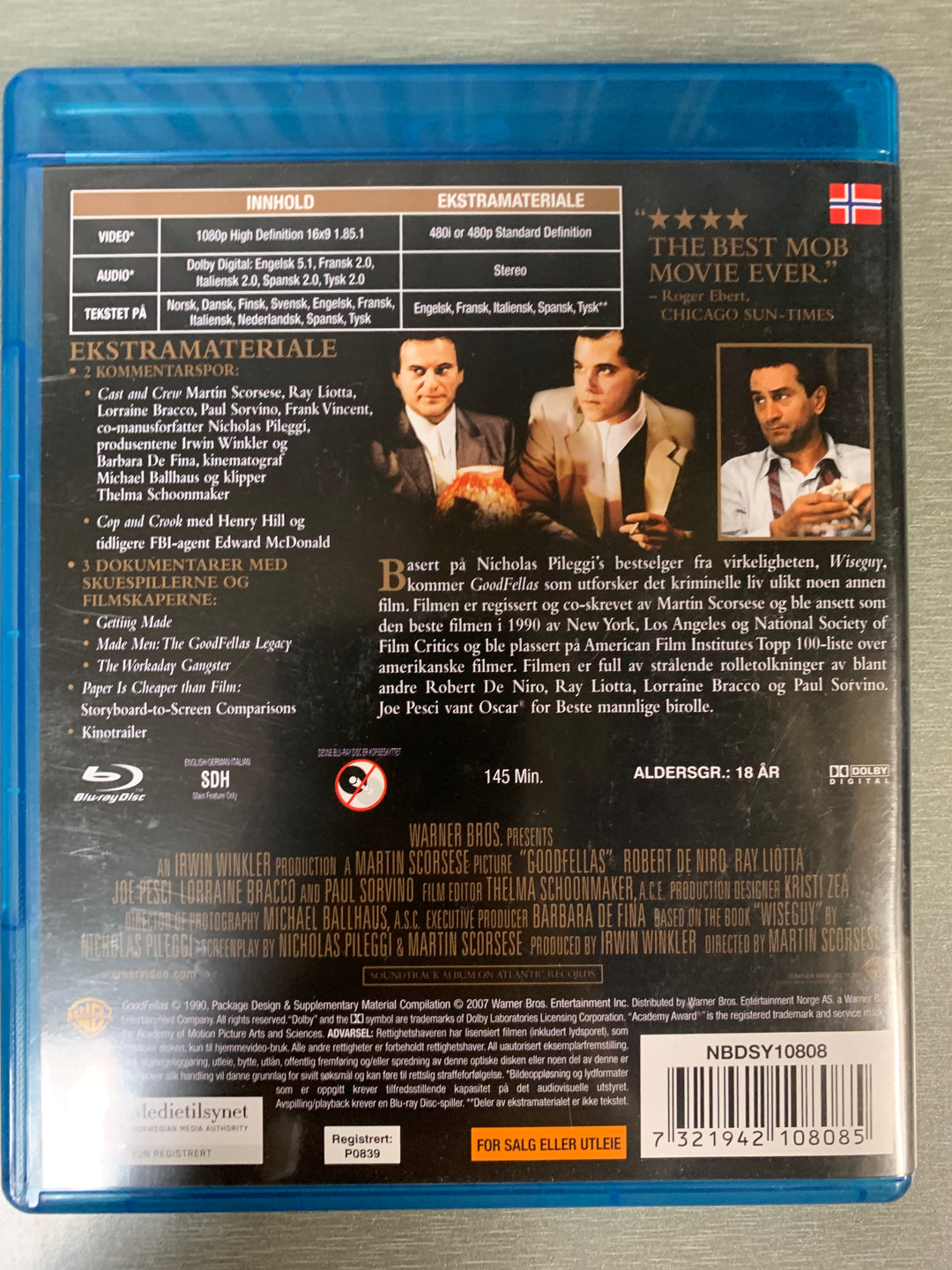 Mafiabrødre. 1990. Blu-ray.