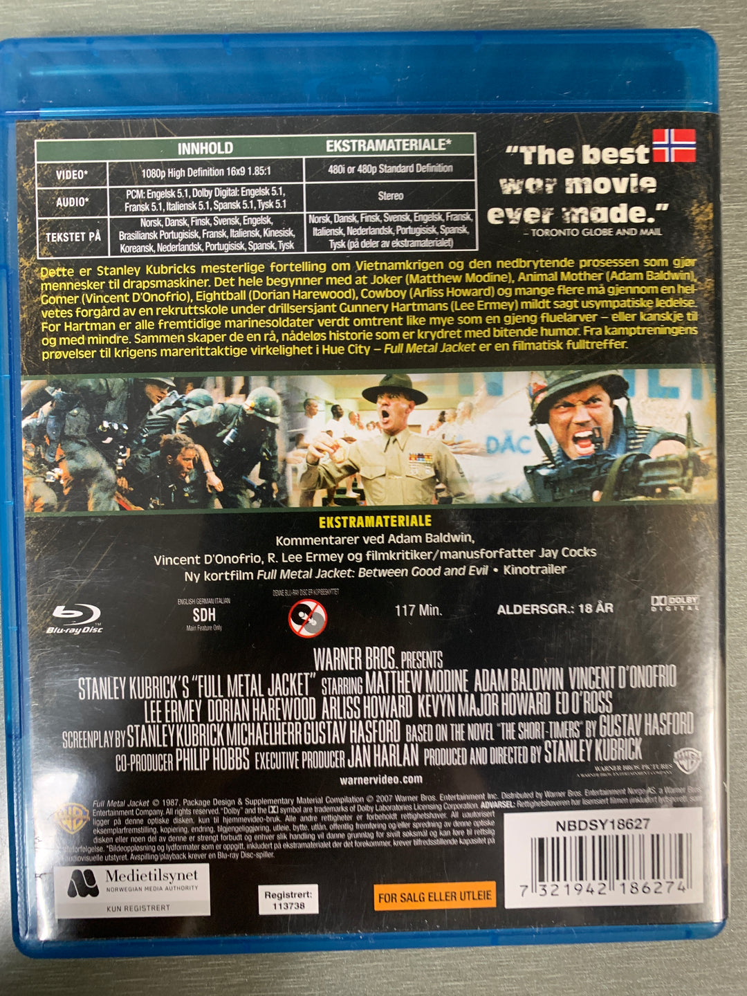 Full Metal Jacket. 1987. Blu-ray.