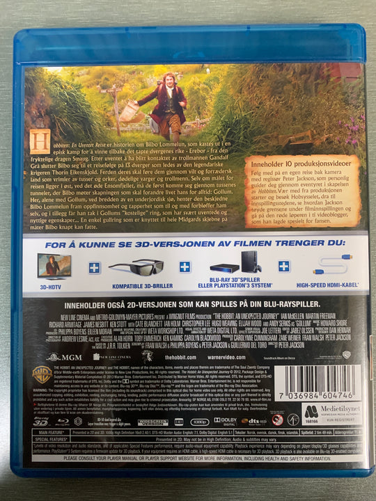 Hobbiten: En uventet reise. 2012. Blu-ray 3D.