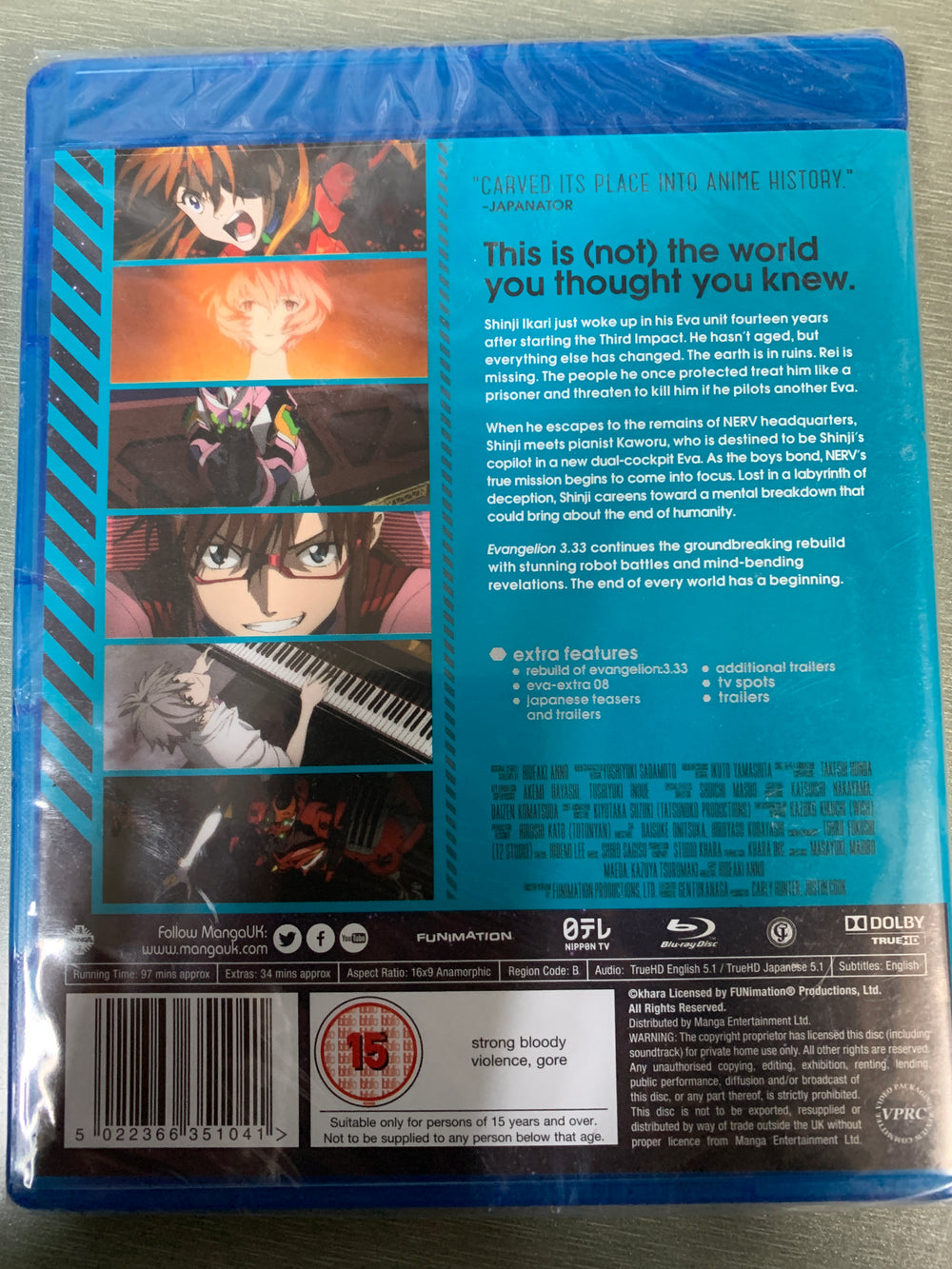 Evangelion: 3.33 You Can (Not) Redo. 2012. Blu-ray. Ny i plast!