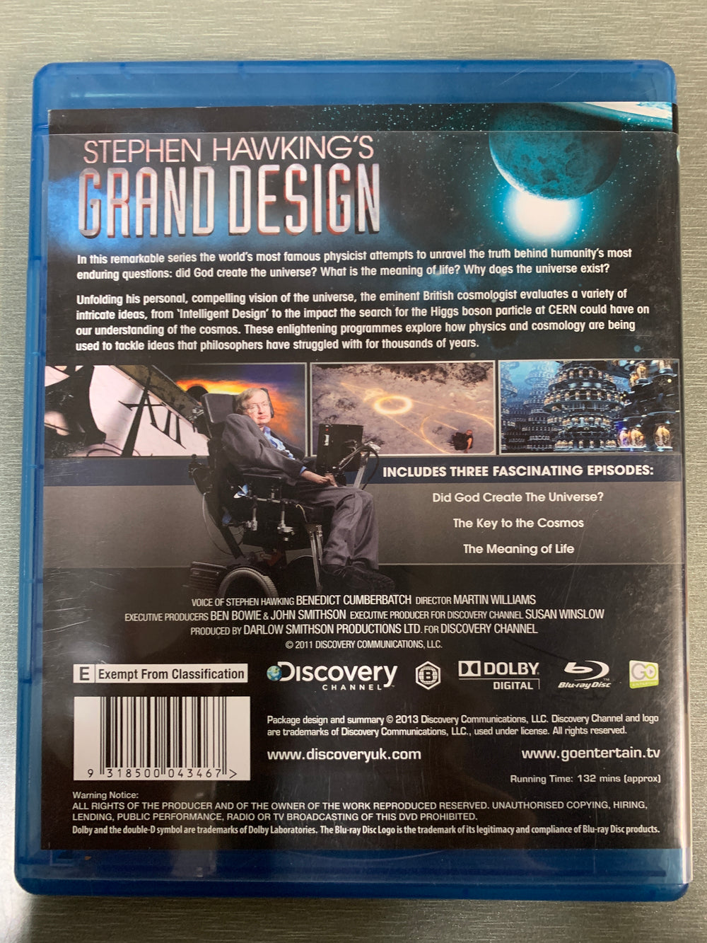 Stephen Hawking's Grand Design. 2012. Blu-ray.