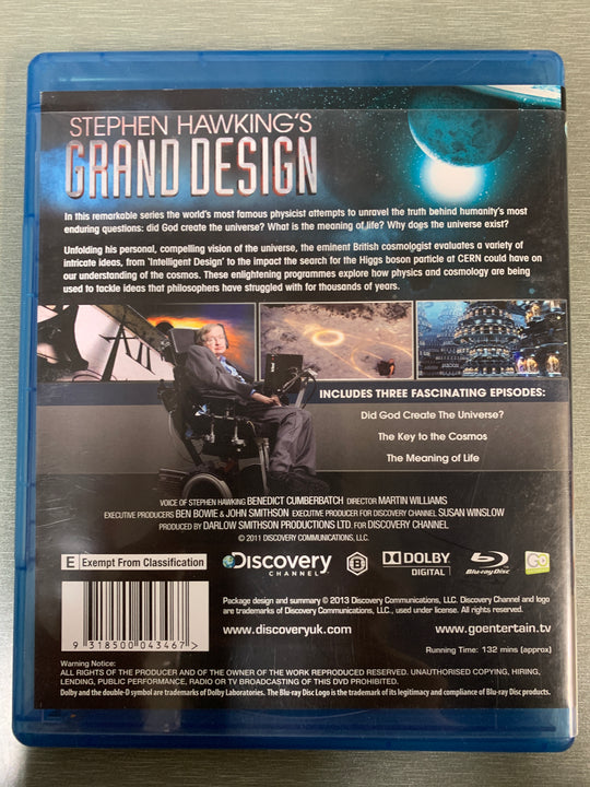 Stephen Hawking's Grand Design. 2012. Blu-ray.