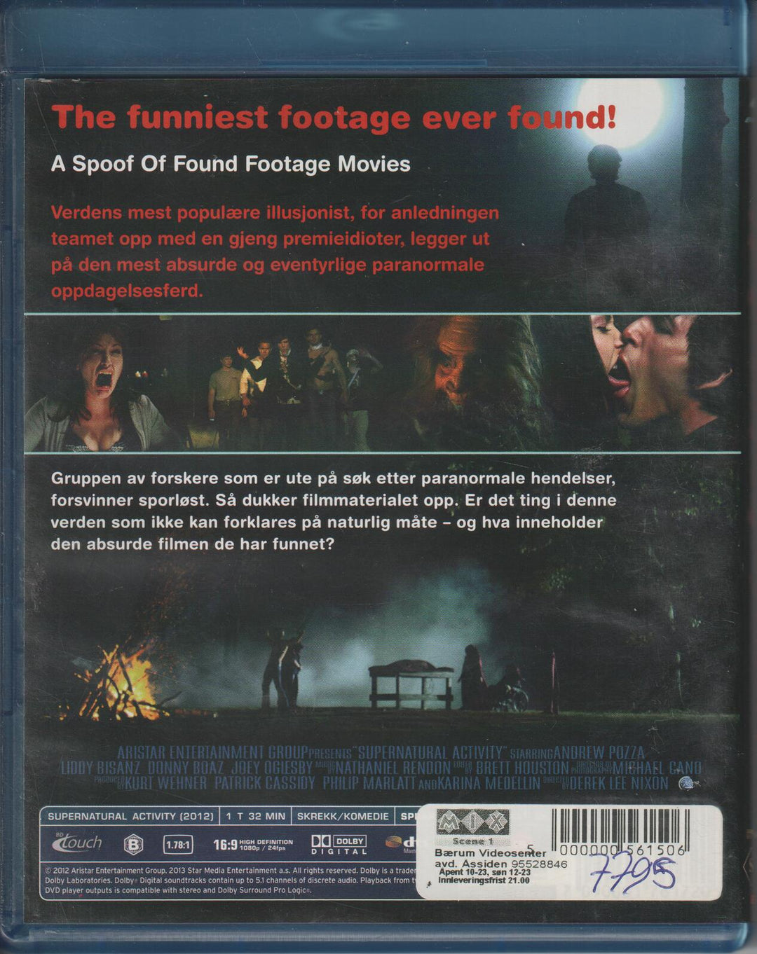 Supernatural Activity. 2012. Blu-ray.