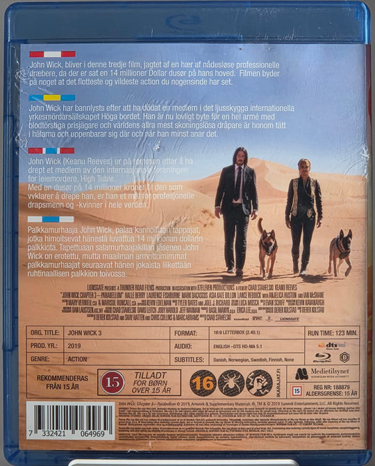 John Wick: Chapter 3 – Parabellum. 2019. Blu-ray.