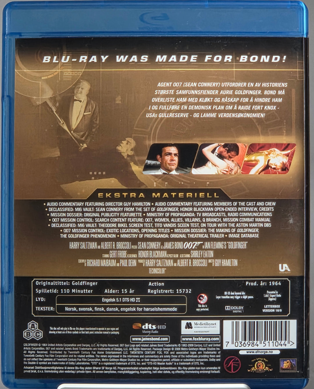 Goldfinger. 1964. Blu-ray.