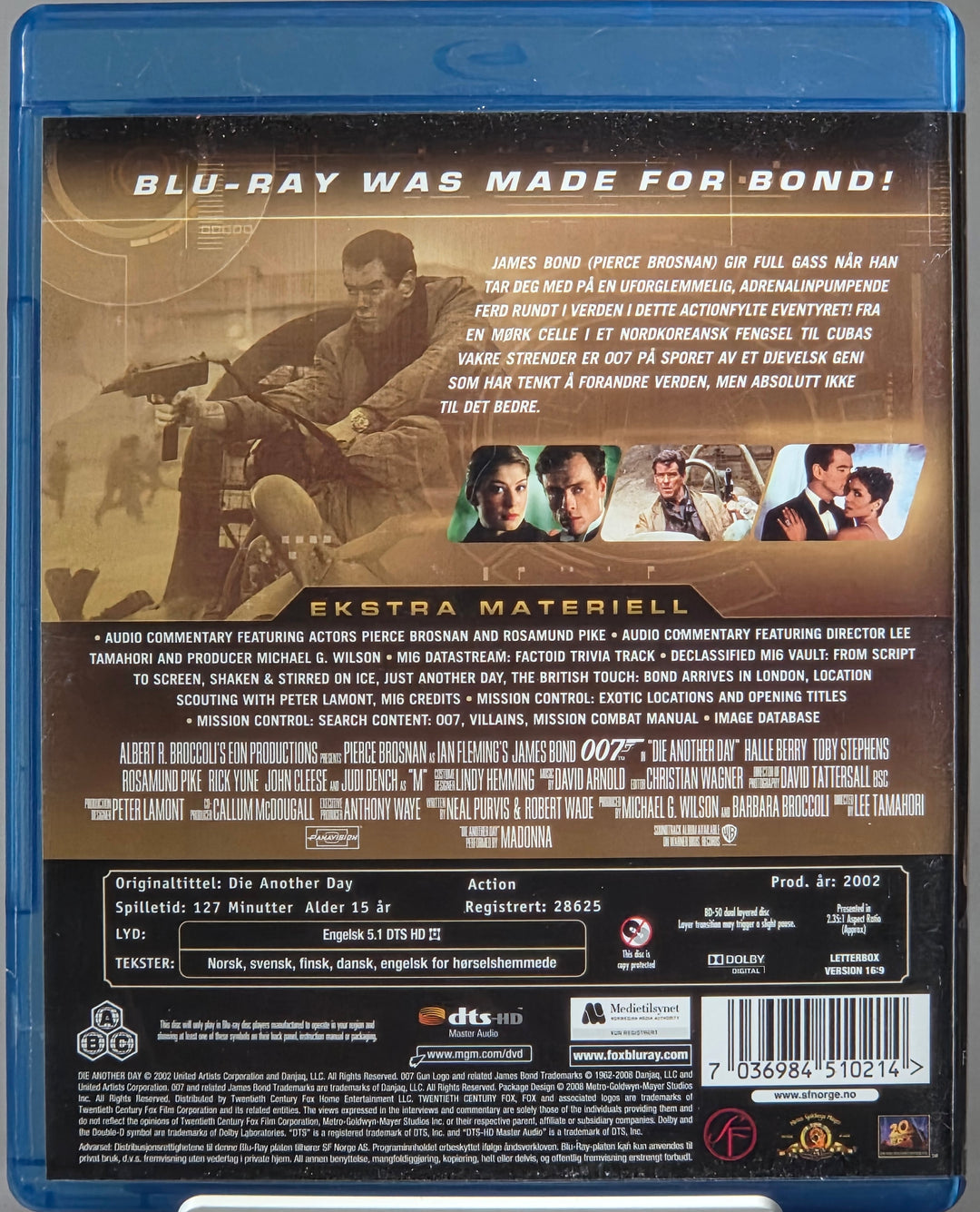 Die Another Day. 2002. Blu-ray.