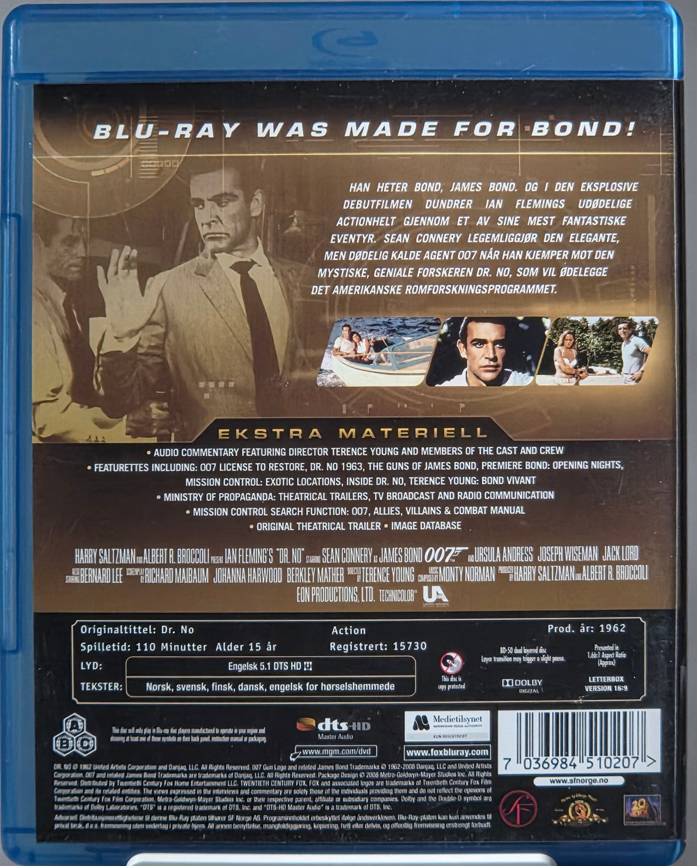 Dr. No (1962). Blu-ray.