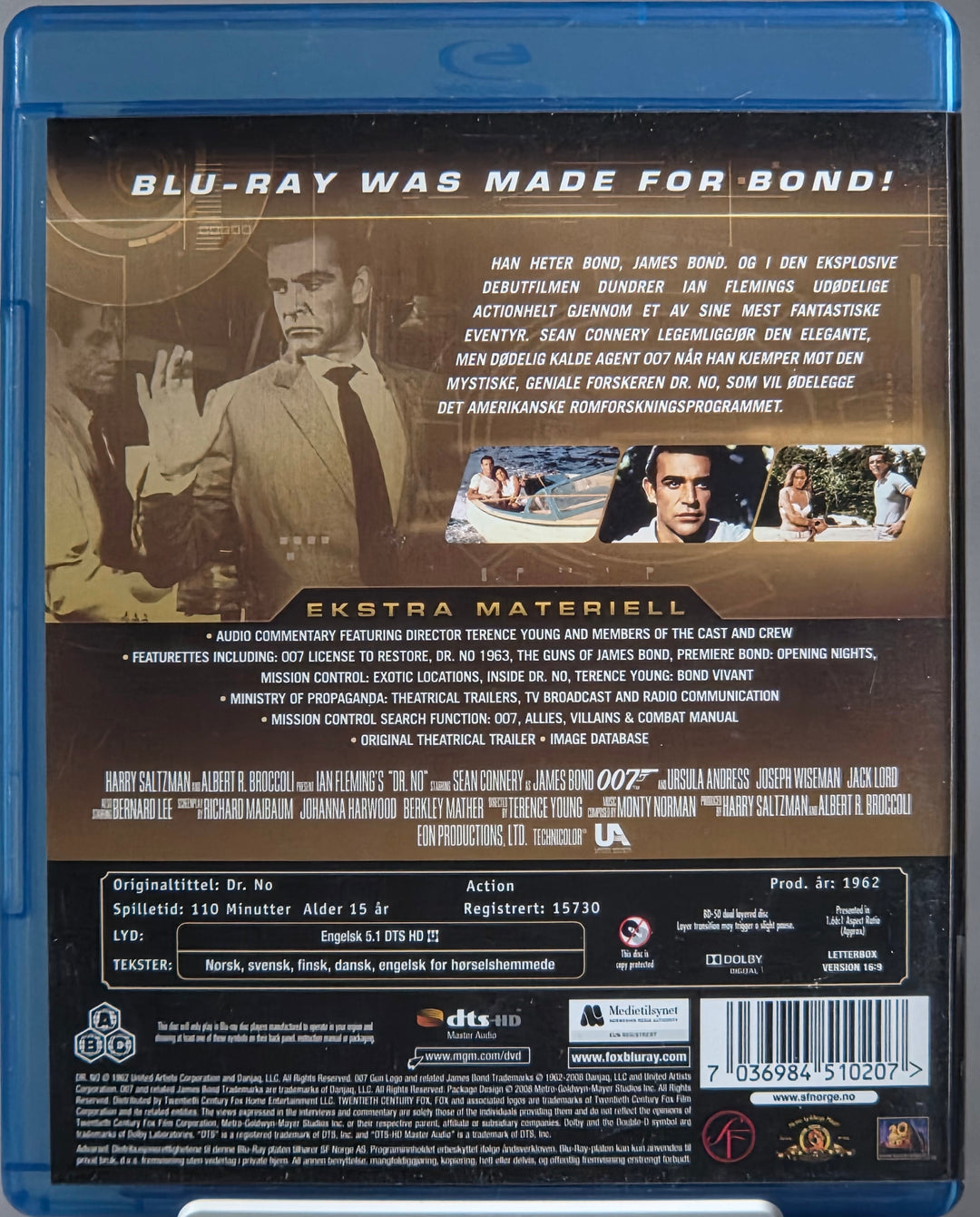Dr. No (1962). Blu-ray.