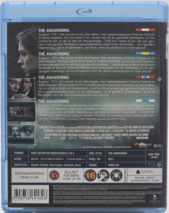 The Awakening (2011). Blu-ray.