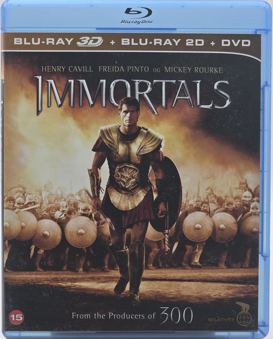 Immortals (2011). Blu-ray.