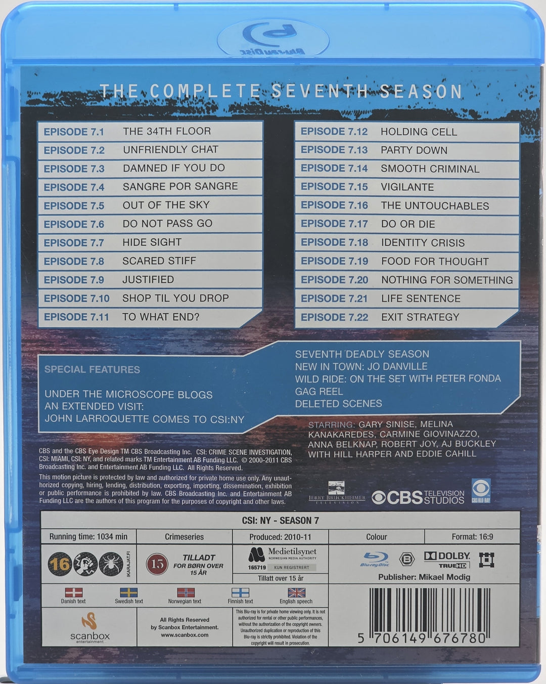 CSI: The Seventh Season. 2006. Blu-ray.