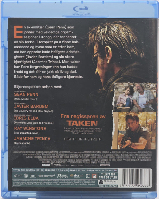 The Gunman. 2015. Blu-ray.