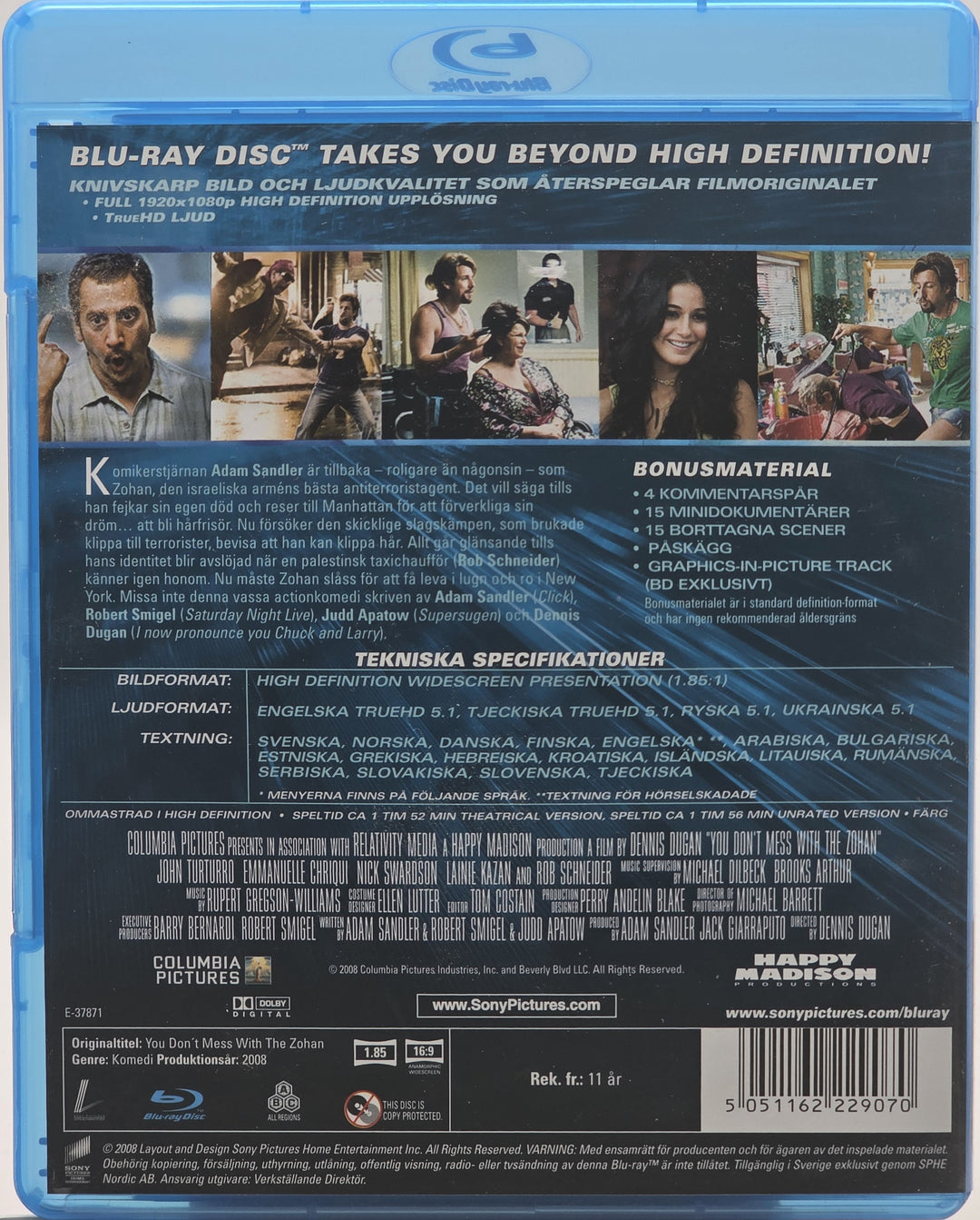 You Don’t Mess with the Zohan. 2008. Blu-ray.