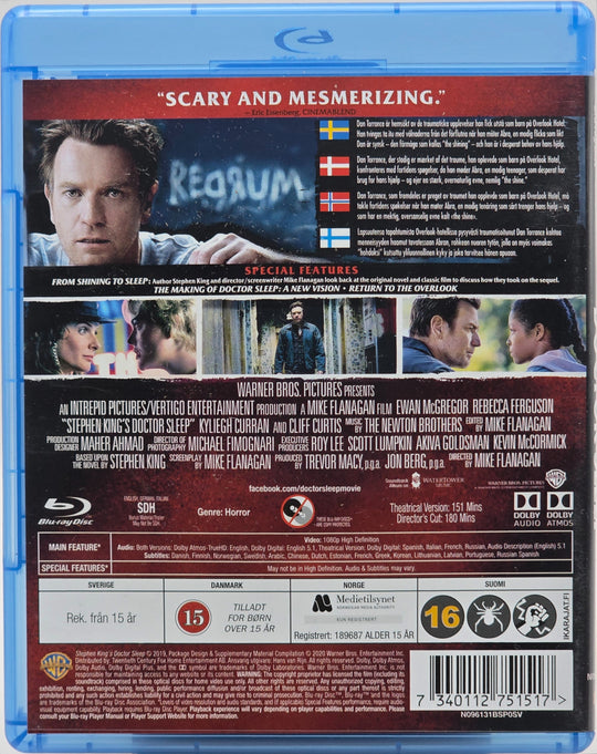 Doctor Sleep (2019). Blu-ray.