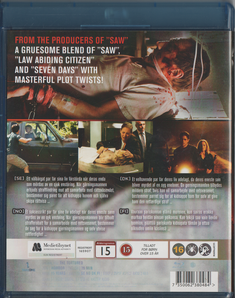 The Tortured. 2010. Blu-ray.