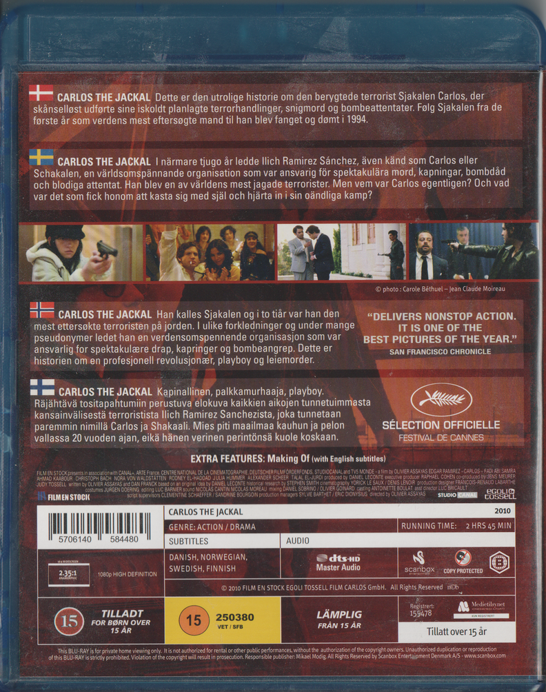 Carlos the Jackal. 2010. Blu-ray.