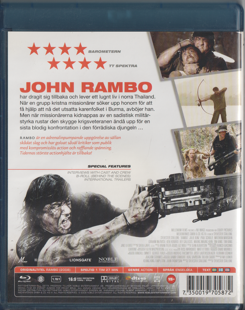 Rambo. 2008. Blu-ray.