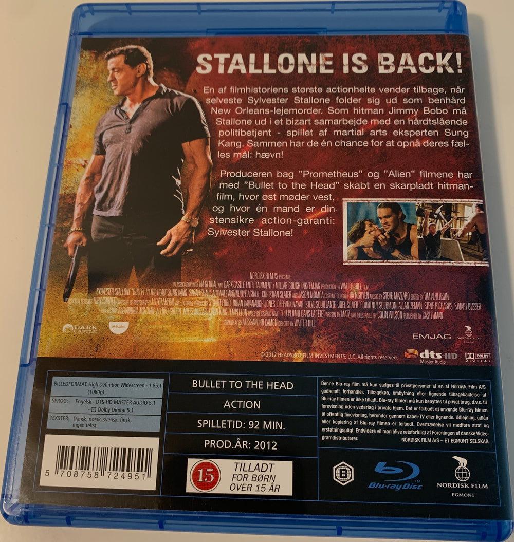 Bullet to the Head. Blu-ray.
