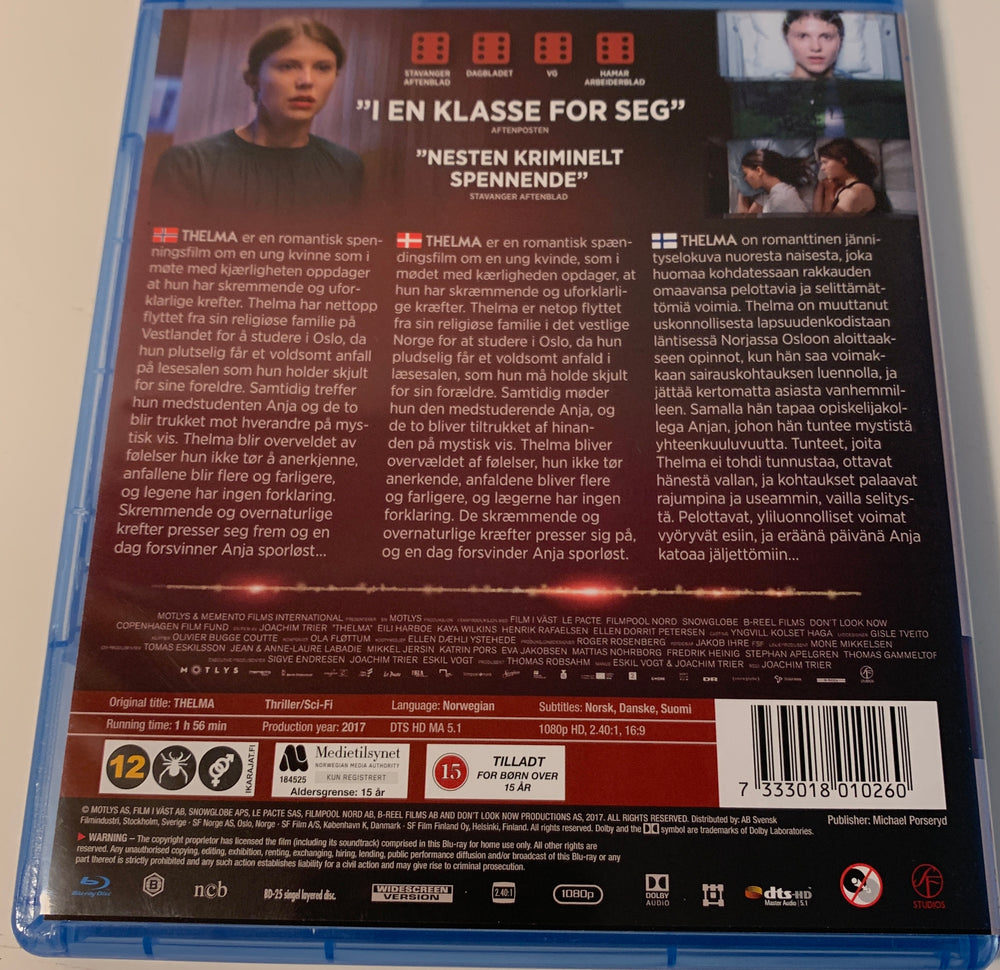 Thelma. Blu-ray.