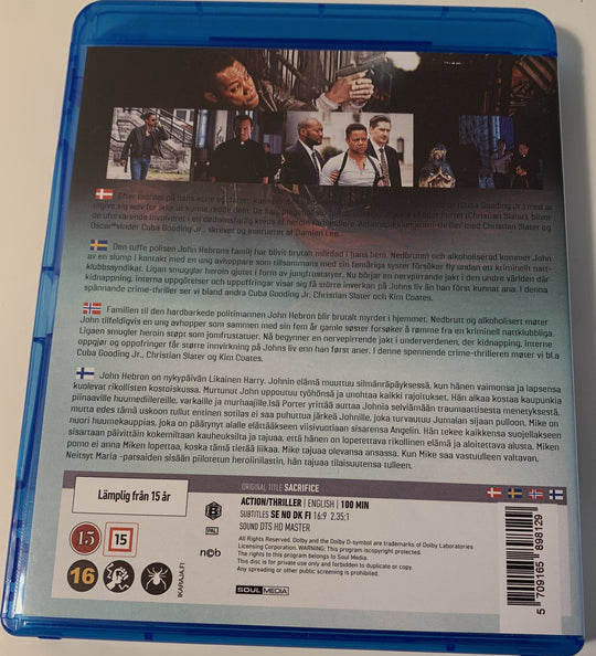 Sacrifice. Blu-ray.