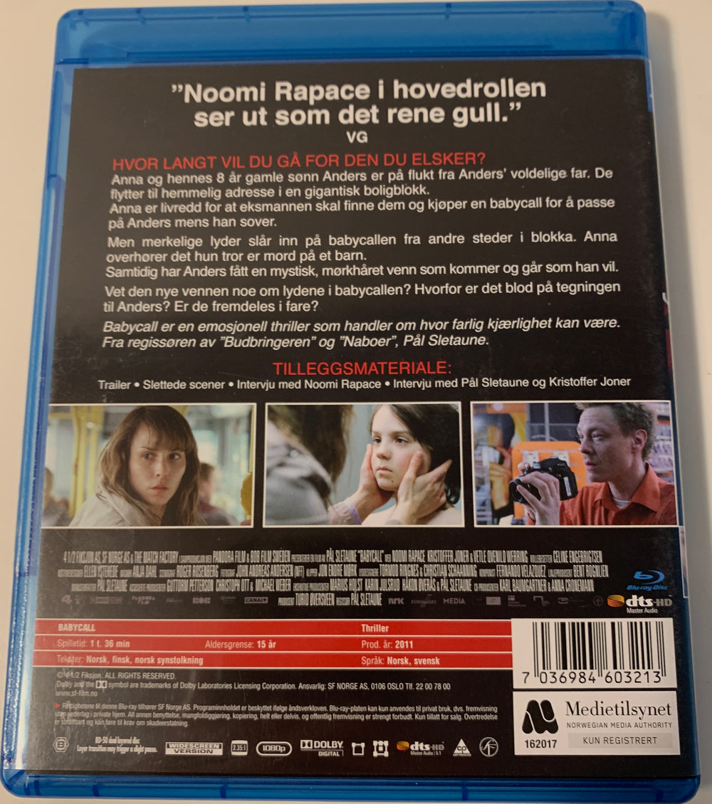 Babycall. Blu-ray.
