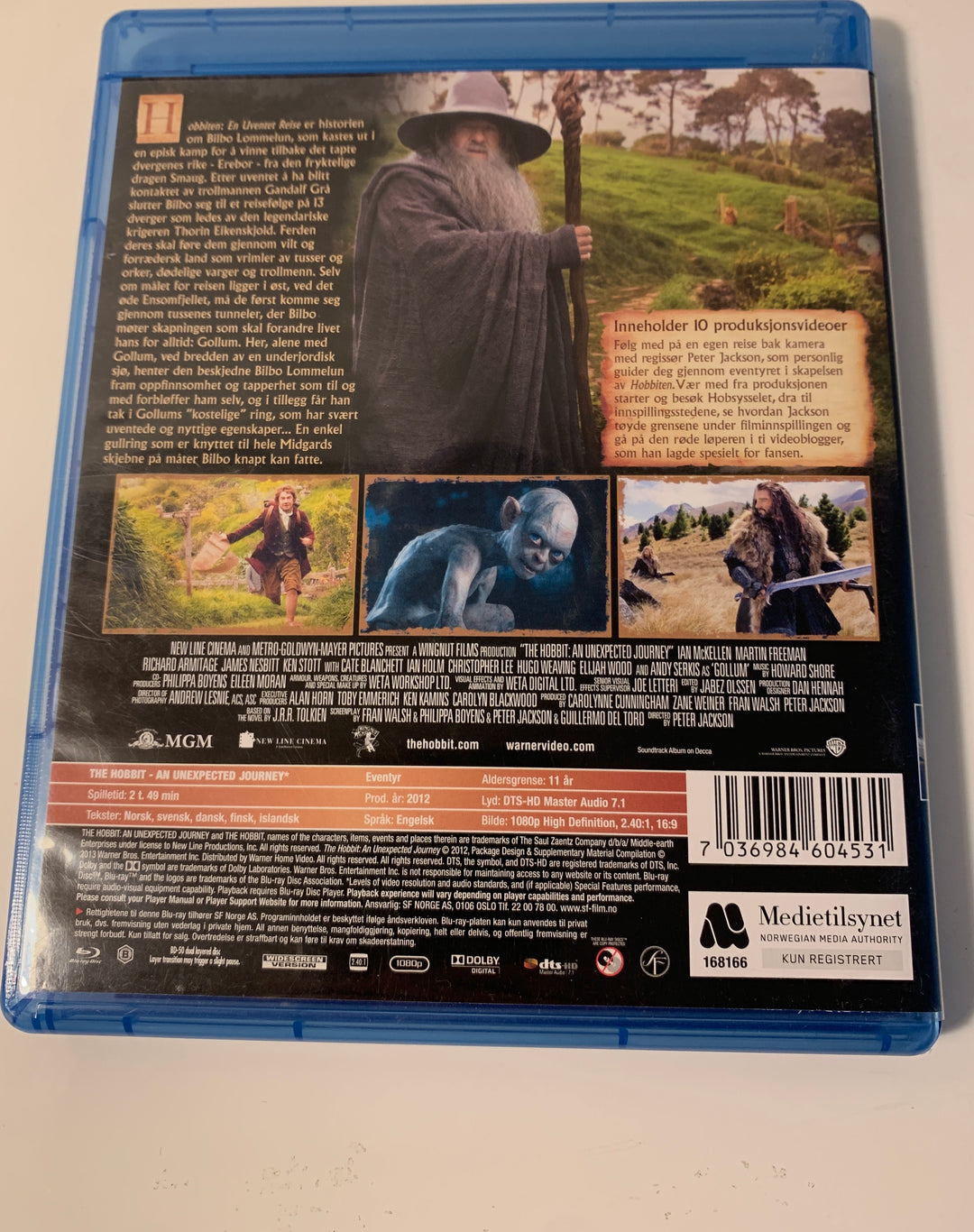 Hobbiten: En uventet reise. Blu-ray.