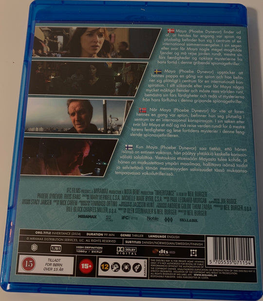 Inheritance. Blu-ray.