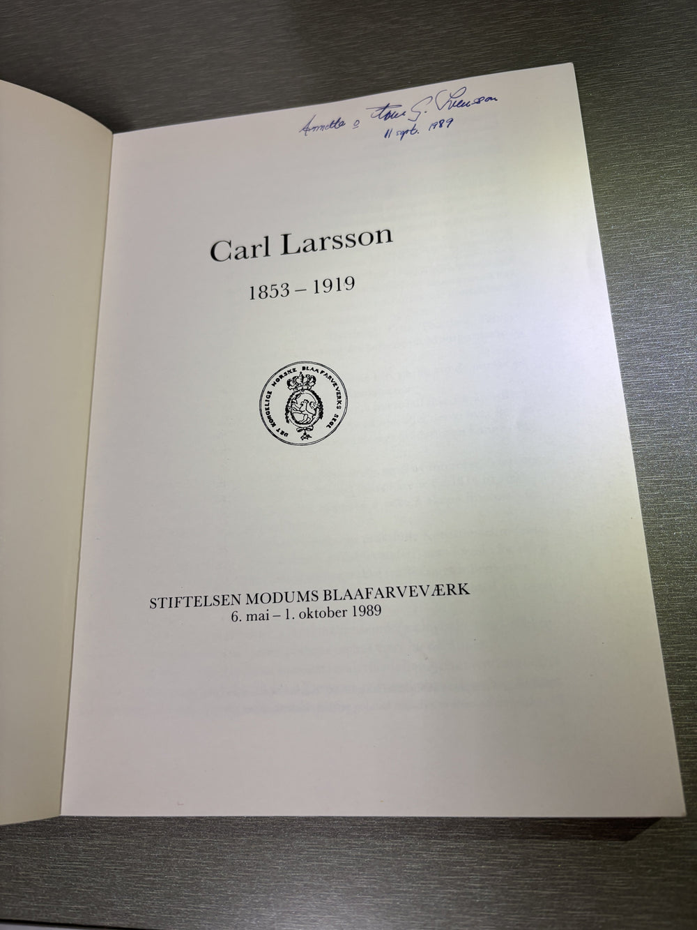 Carl Larsson. 1989. Carl Larsson