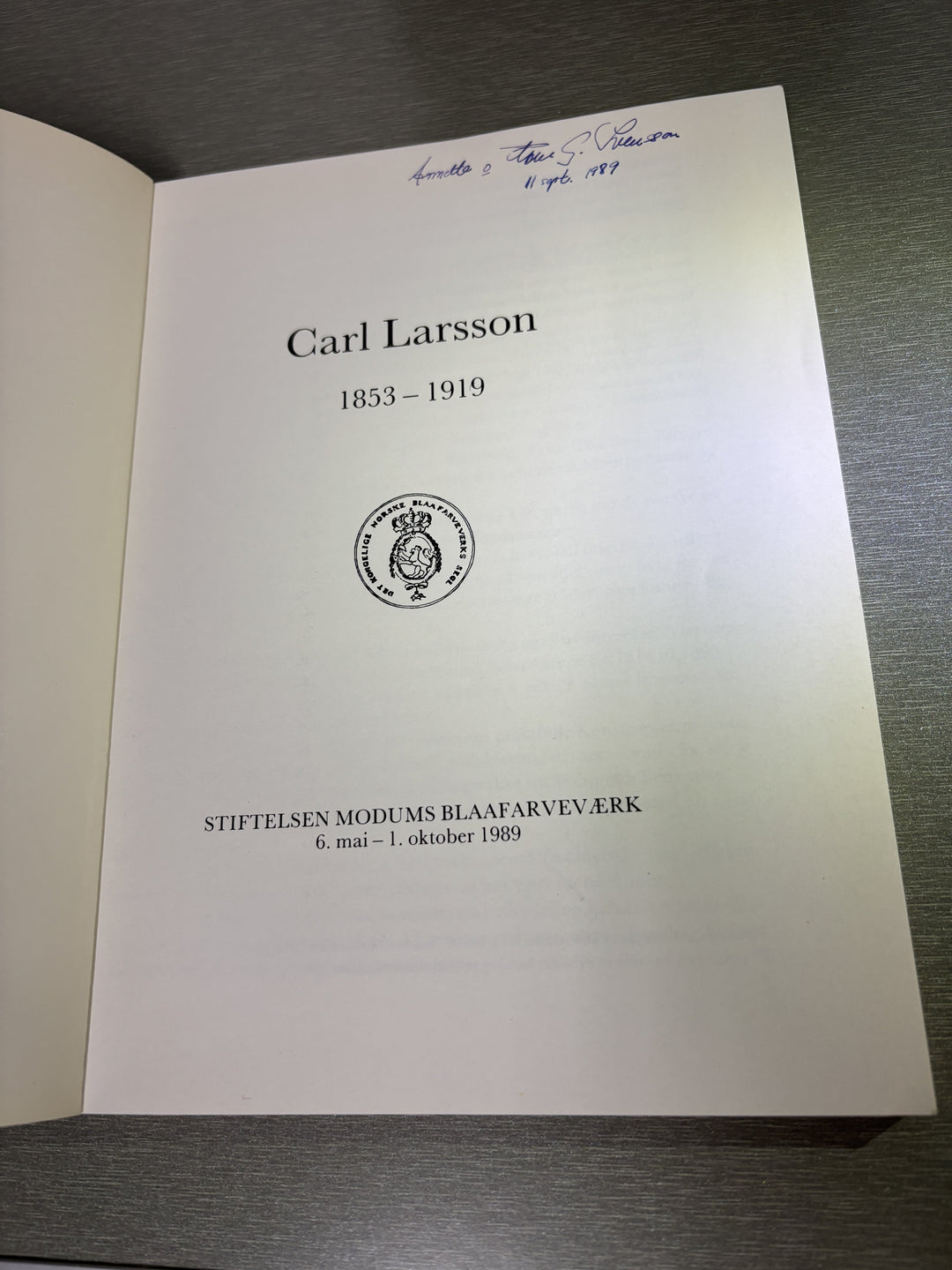 Carl Larsson. 1989. Carl Larsson