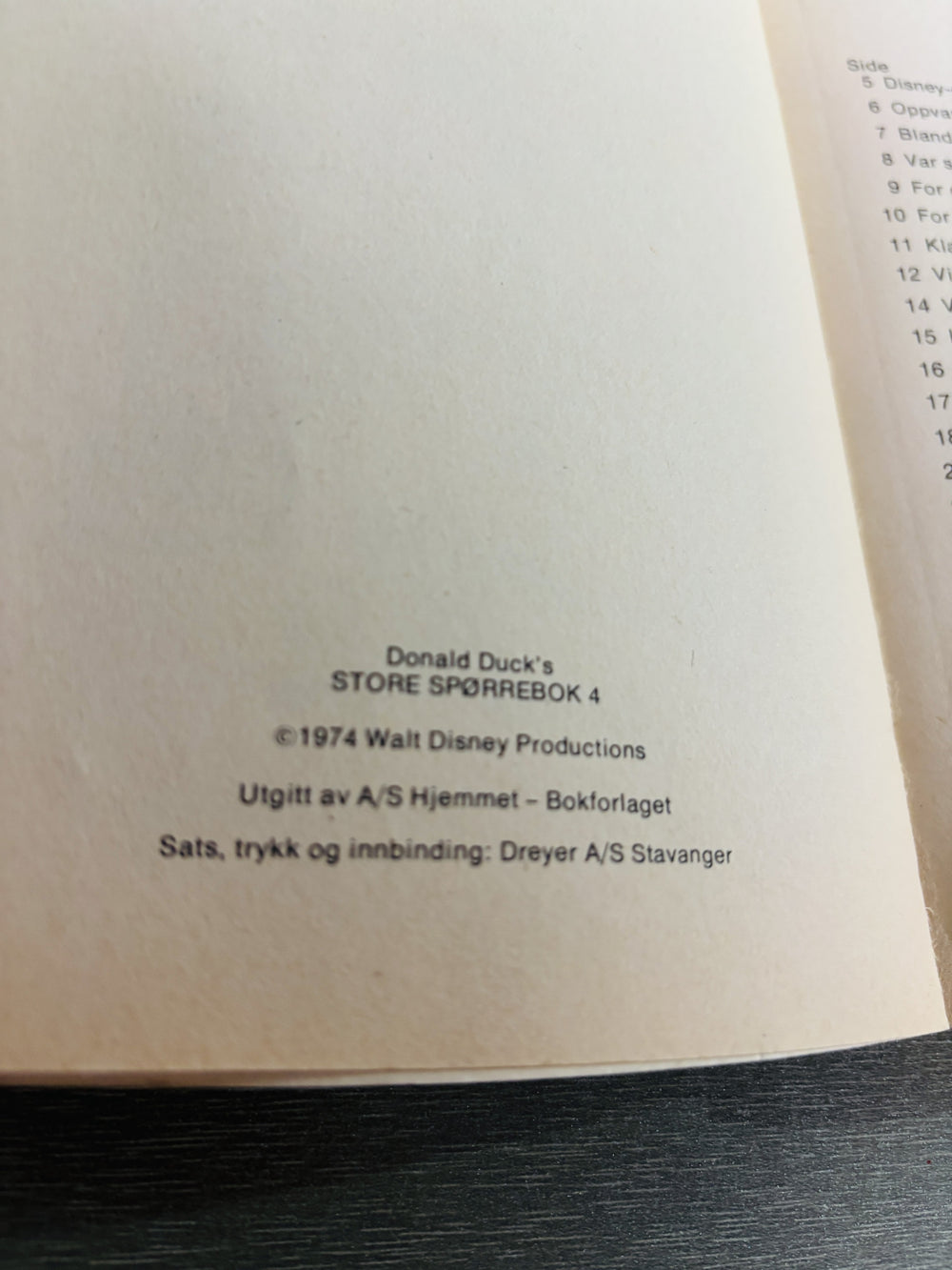 Disney. 1991. Donald Duck's Store Spørrebok 4.