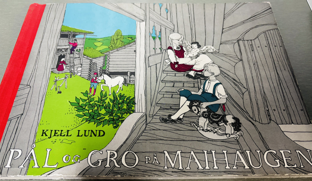 Kjell Lund. 1980-tallet (ca.). Pal og Gro på Mælhaugen