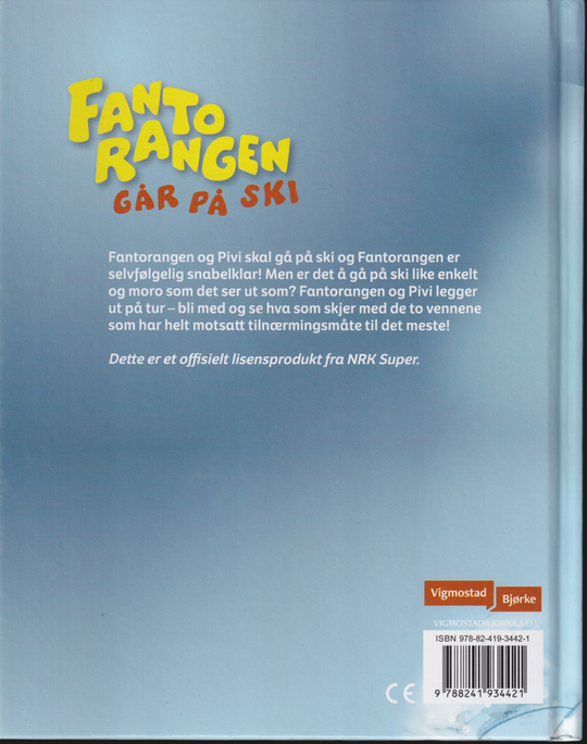 NRK Super, Fantorangen går på ski. Bok.
