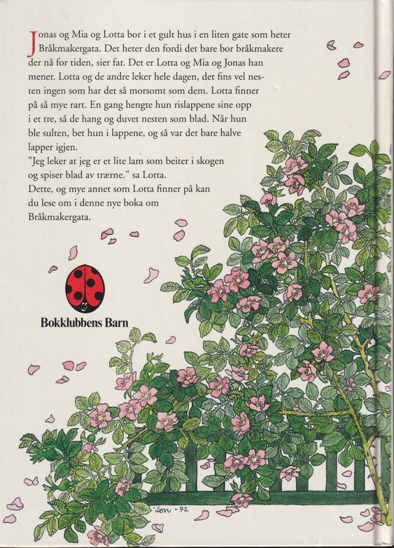 Astrid Lindgren. Barna fra Bråkmakergata. Bok.