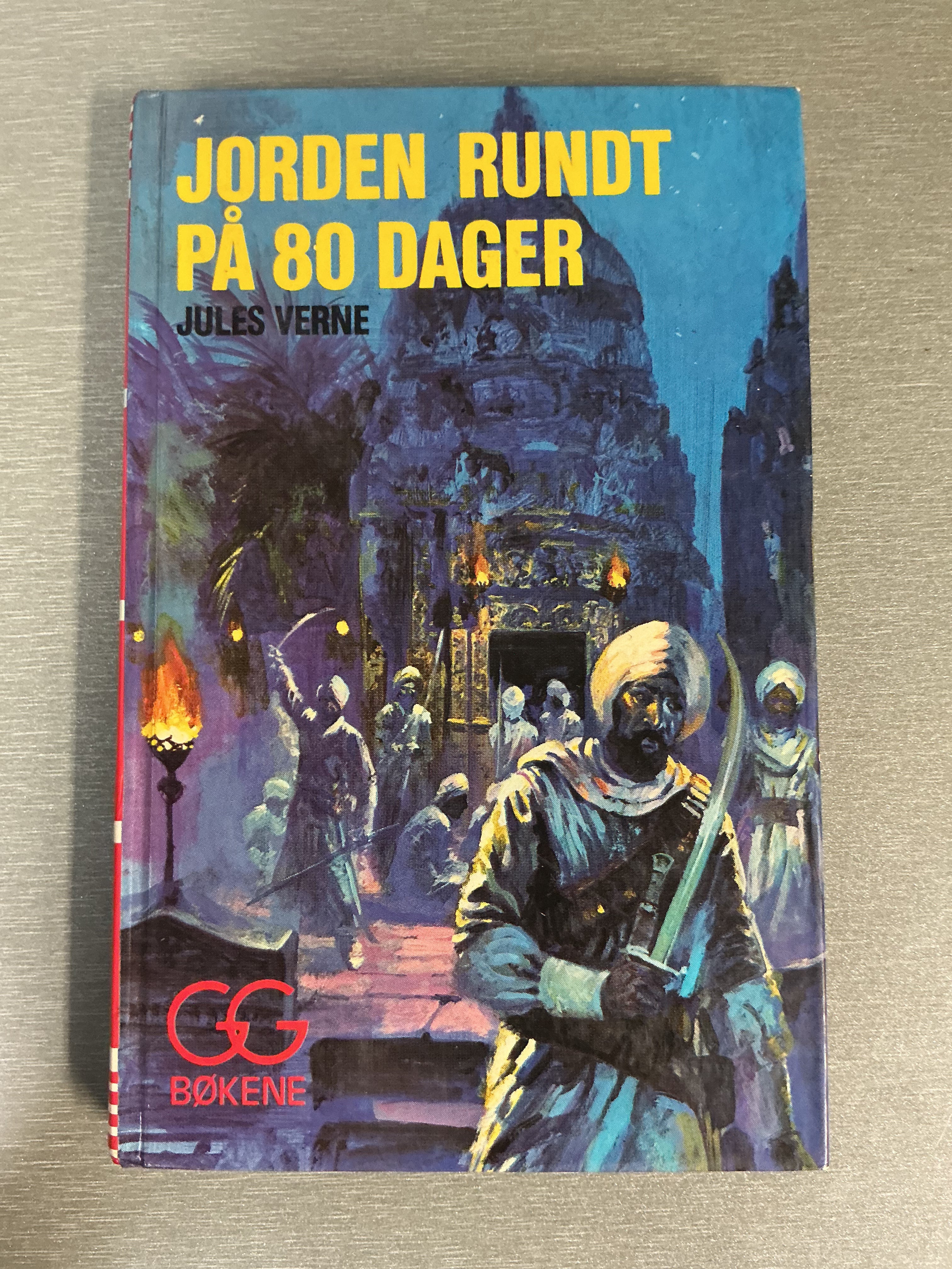 Jules Verne, Jorden rundt på 80 dager. Bok.