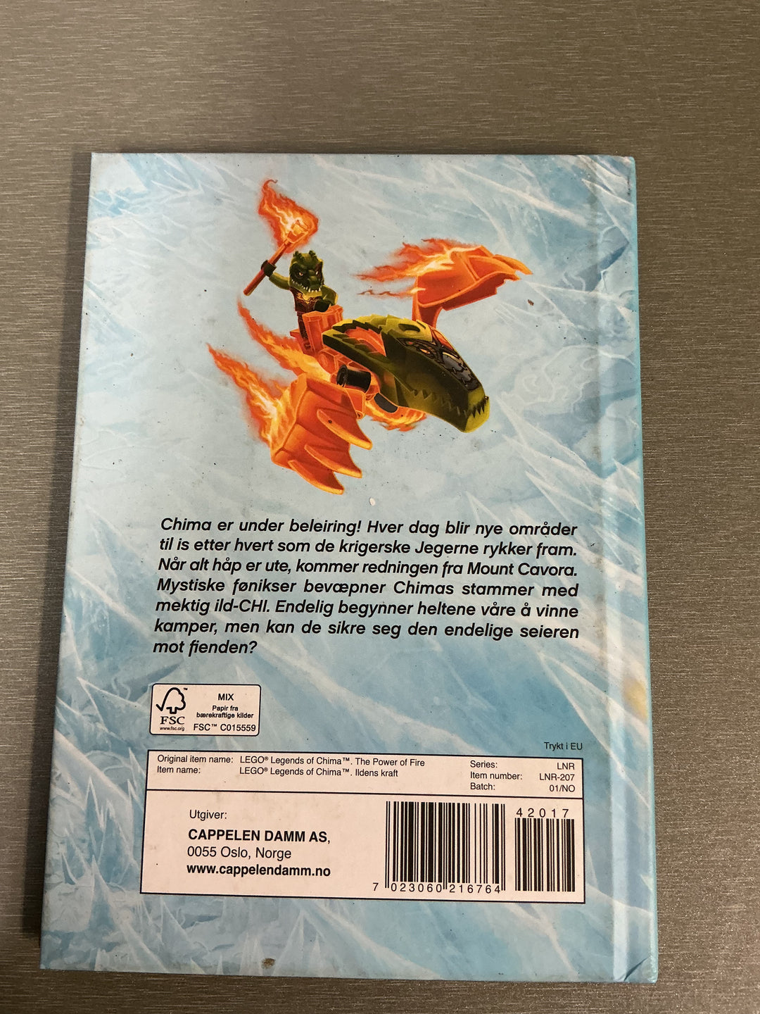 LEGO. Legends of Chima: Ildens Kraft. Bok.