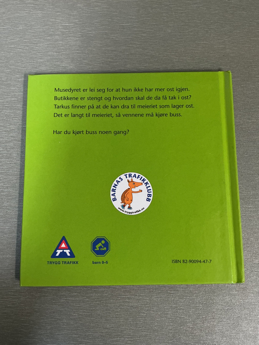 Trygg Trafikk - Musedyret tar bussen. Bok.