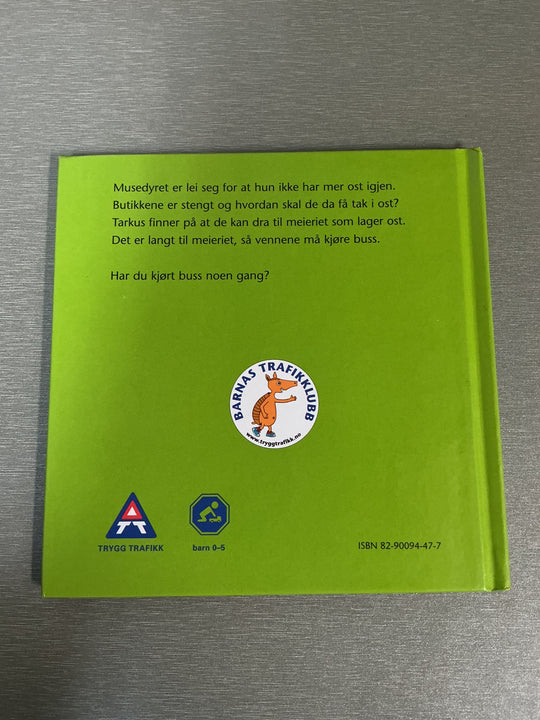 Trygg Trafikk - Musedyret tar bussen. Bok.