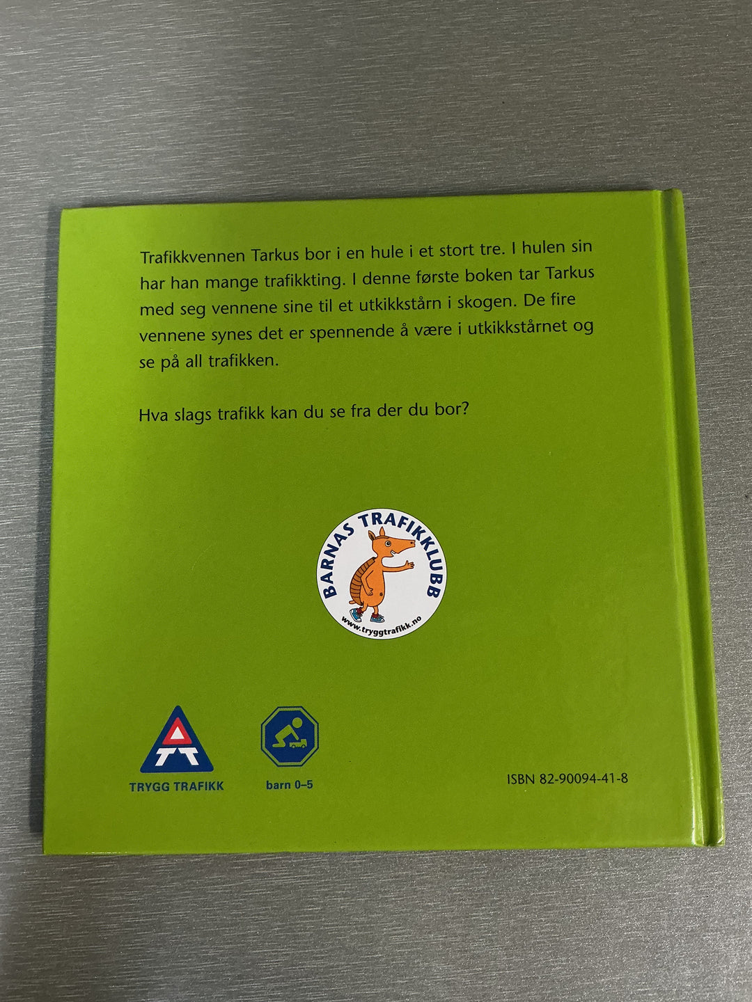 Trygg Trafikk - Trafikkvennen Tarkus. Bok.